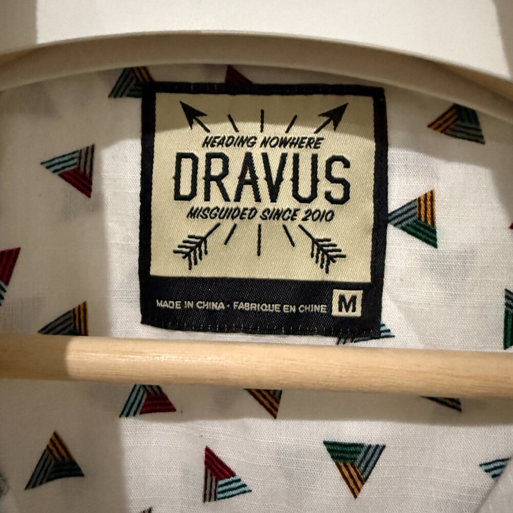 Dravus Triangle Pattern Button Down Shirt - image 4